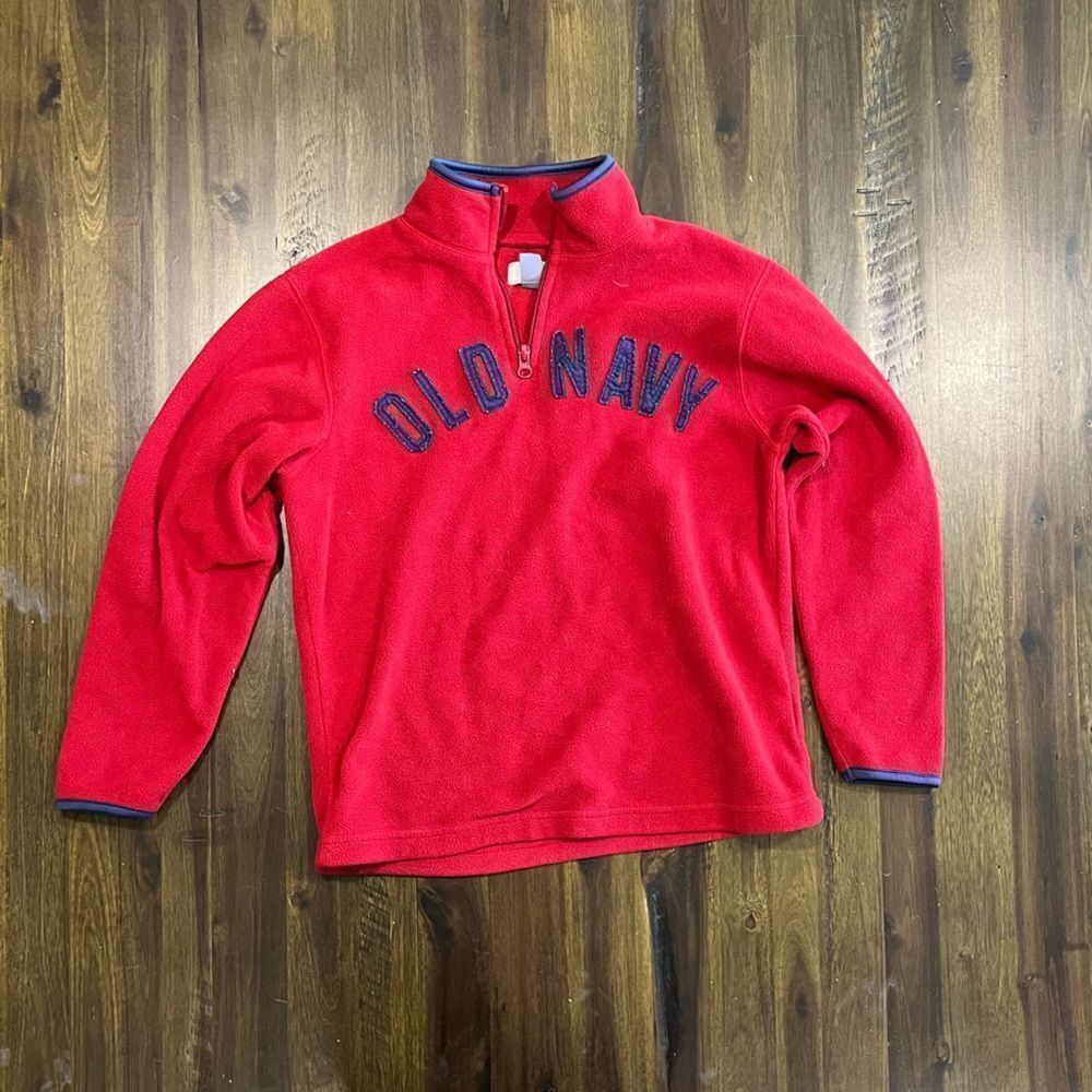 Old Navy 1/4 Zip Fleece Jacket Boys - Size 8